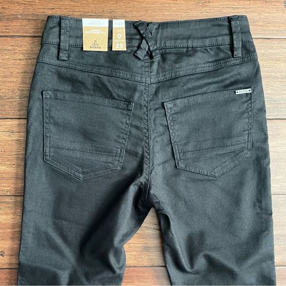 Prana Oday Jean Regular Inseam Black Out Size 0/25 - Picture 12 of 15